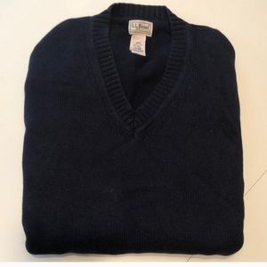 LL Bean large navy sweater